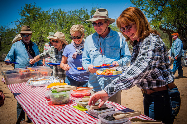 Chuck wagon spread Elkhorn Ranch