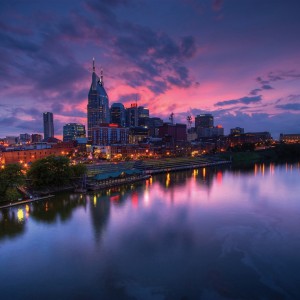 nashville.skylineDark.courtesy of Nashville Convention and Visitors Corporation.282