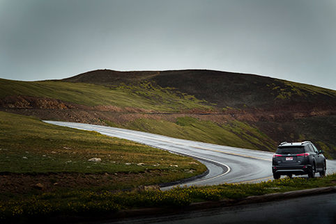 car on open road. healthyaging.net